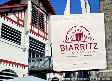Sac publicitaire coton personnalisé biarritz les halles